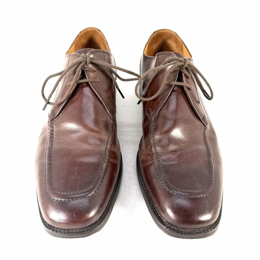Cole Haan Eaton C07138 Apron Lace Up Oxfords Moc Toe Brown shoes Men's 10.5 M
